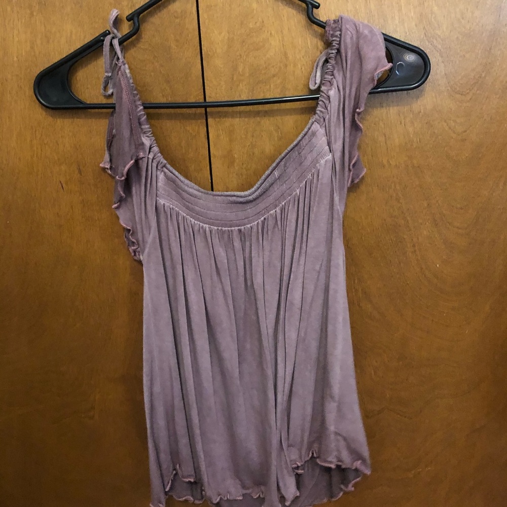 Purple off the shoulder top